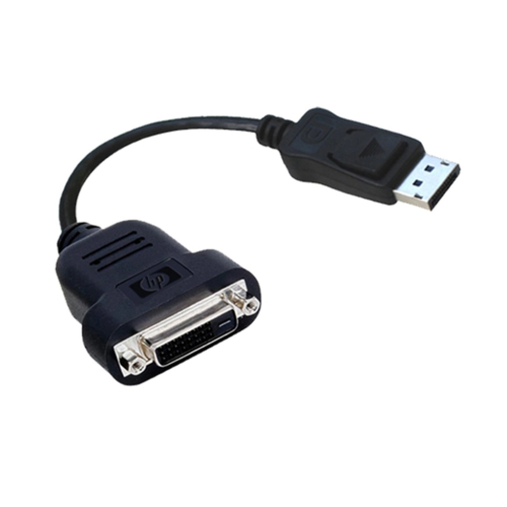 HP Display Port - DVI-D DP Black