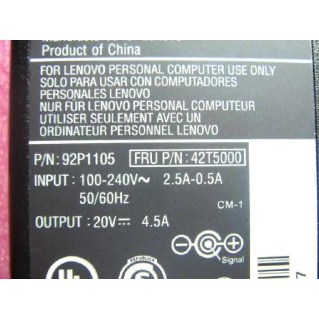 Lenovo ThinkPad 90W AC Adapter (EU1) power adapter/inverter Indoor Black - Image 4