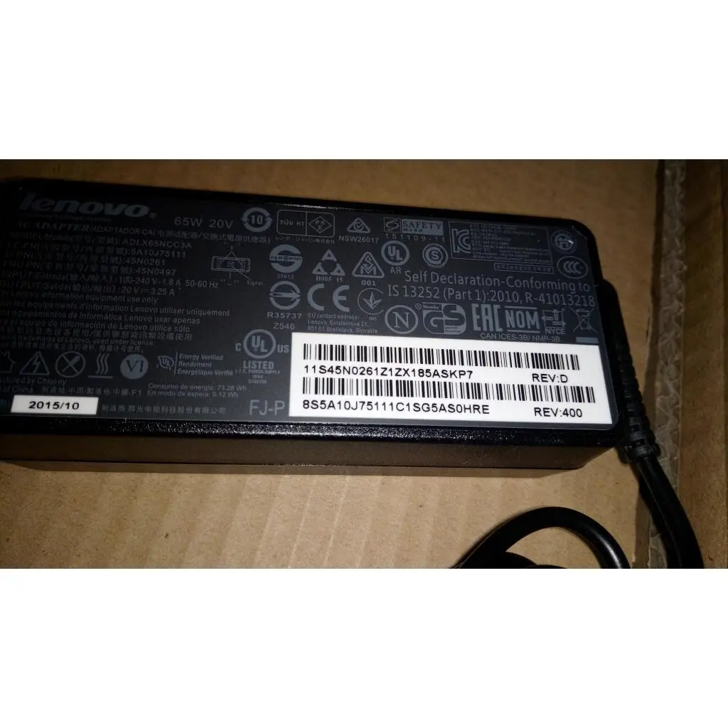 Chicony ADLX65NCC3A 20V3.25A AD BIS