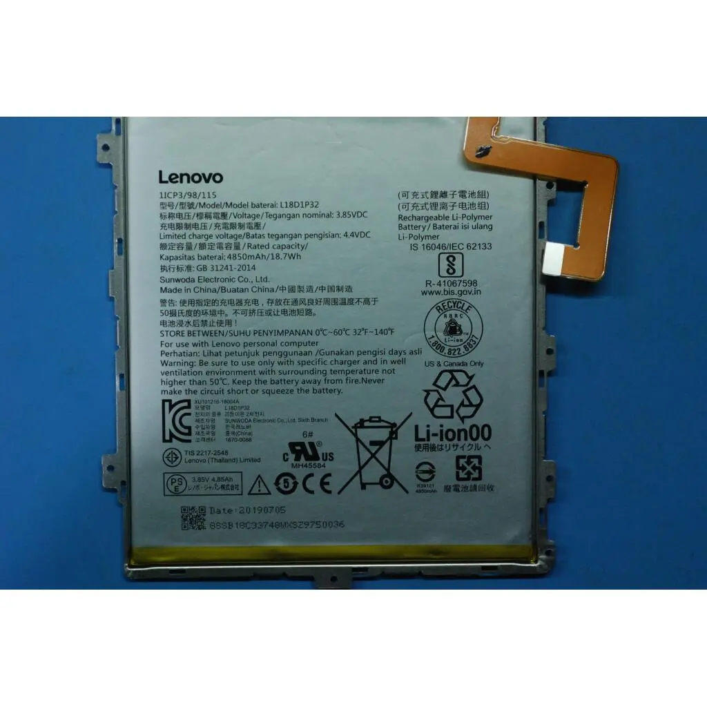 TB-X505F battery Assy&*7601AA000169 CS - Image 4