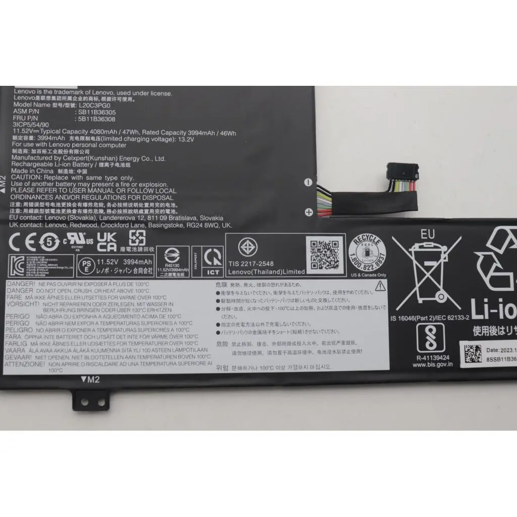 Lenovo BATTERY,11.52V,47Wh,3cell - Image 3