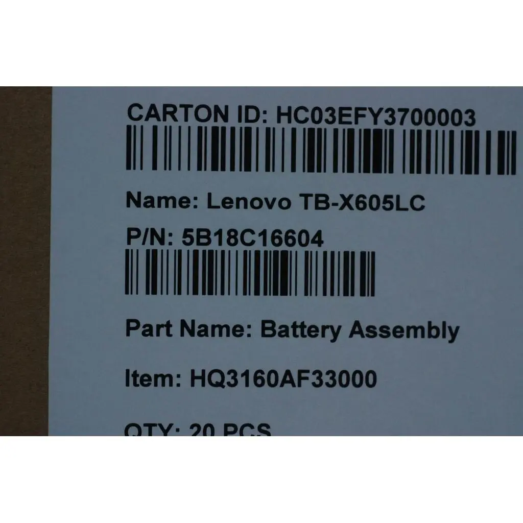 TB-X605C New Bat Assy&*HQ3160AF33000 CS - Image 9