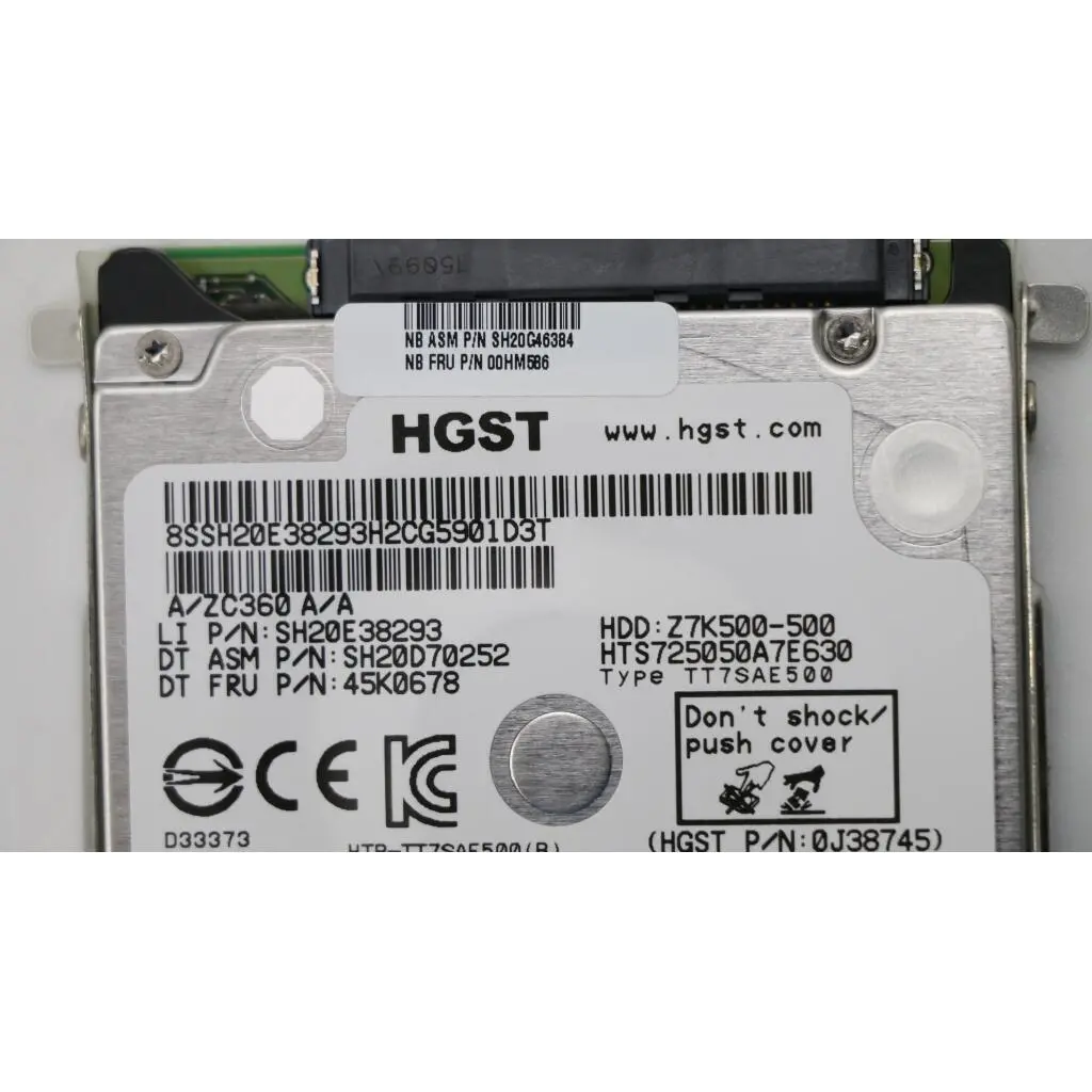Lenovo HDD 500G,2.5,7mm,7200,SATA,STD,HGST - Image 8
