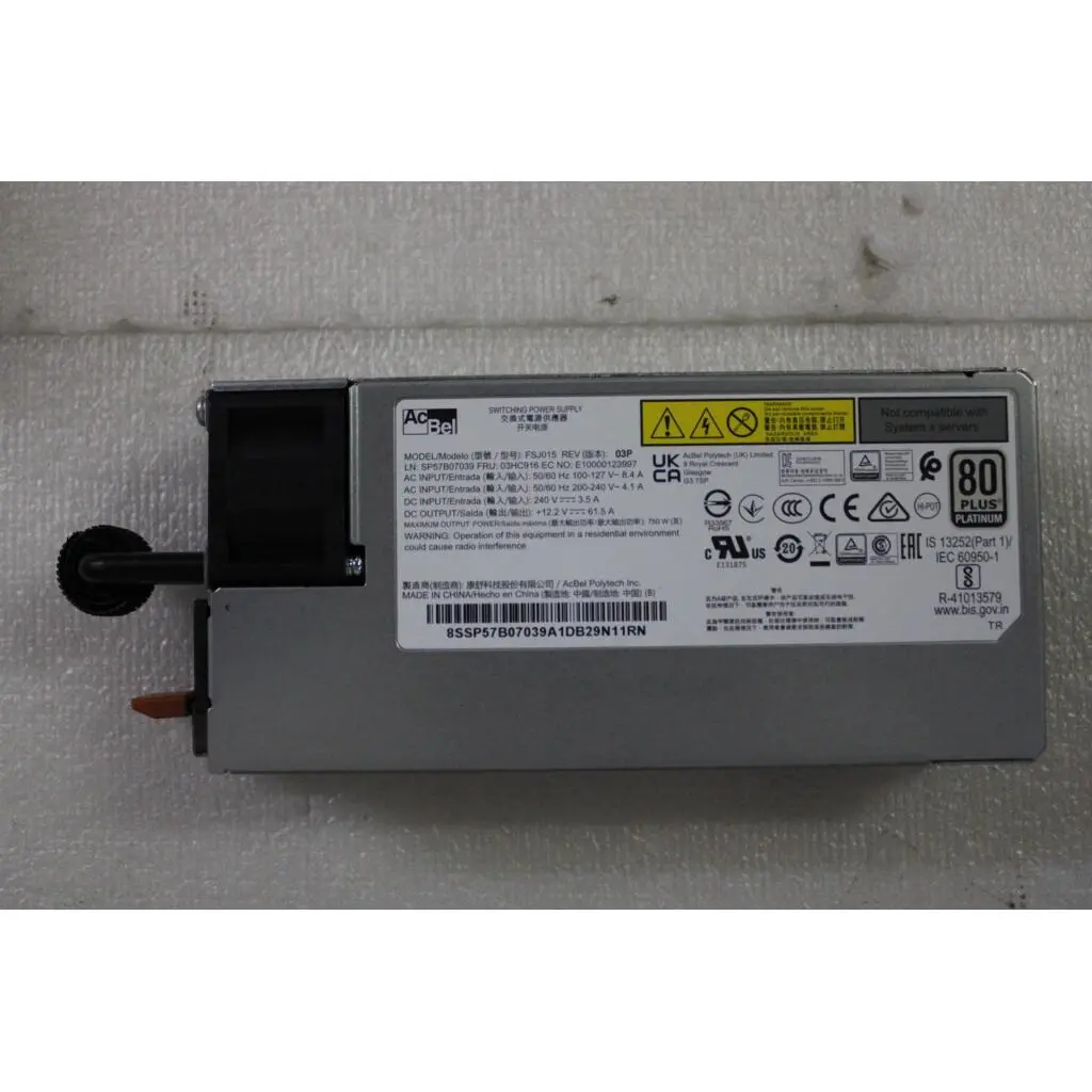 Power Supply Acbel 750W 230Vac/115Vac AC Hot Swap - Image 9