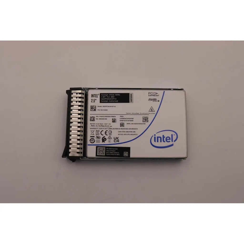 ThinkSystem 2.5” U.2 P5520 1.92TB Read Intensive NVMe PCIe 4.0 x4 HS SSD SED