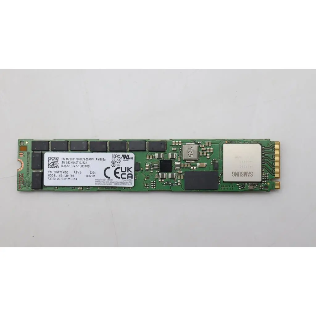 Samsung PM983A 1.92T MZ1LB1T9HBLS-00AMV M.2 NVMe SSD without Tray -CSP M1 AVAP