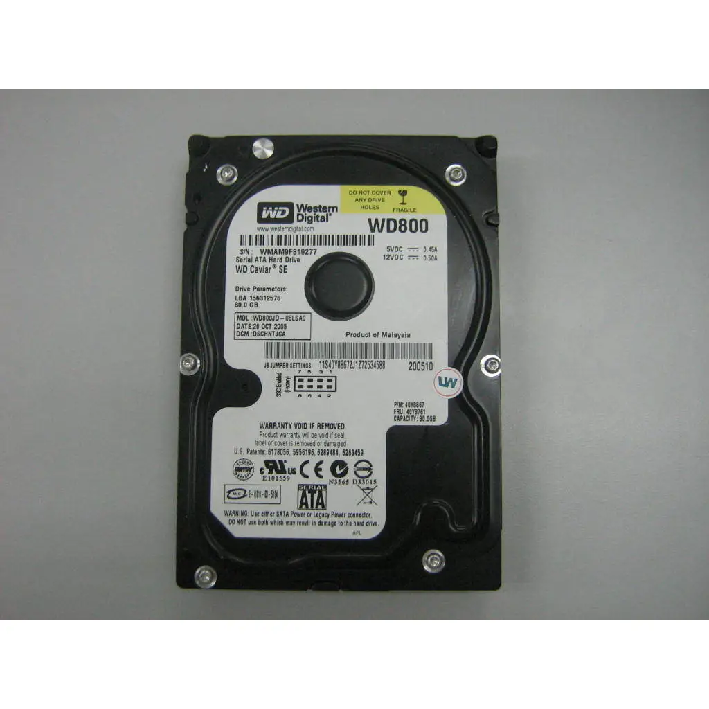 Lenovo 40Y8761 internal hard drive 80 GB 7200 RPM Serial ATA